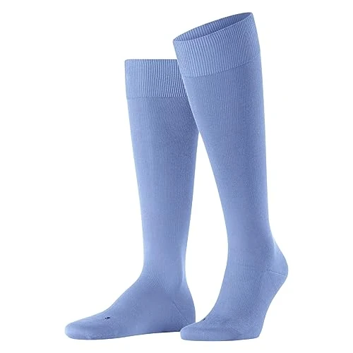 Offerta a tempo: FALKE Energizing Cotton M Kh sottili con compressione 1 paio, Calzini lunghi Uomo, Blu Cornflower Blue 6554, 41-42 - 25% da 32.00 € a 24.09 €