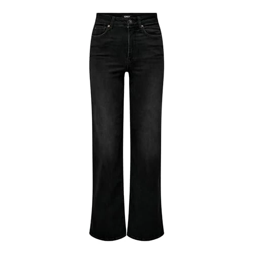 Only Pantaloni Jean Donna, Nero Slavato., M / 34L