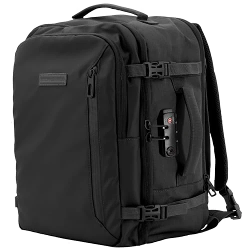 Zeitlich begrenztes Angebot: BidMamba Ryanair Easyjet Rucksack, Handgepäck, 40 x 20 x 25 cm, Schwarz, 45 x 36 x 20 cm, Pro TSA Lock von 69.97 € auf 69.97 € (0.00% Rabatt)