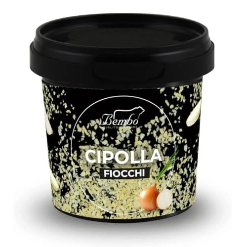 Offerta a tempo: Cipolla Fiocchi Bembo 50 g | Spezia Naturale Disidratata per Soffritto, Sughi e Salse | Confezione anti-luce e anti-ossidazione (Cipolla Fiocchi) - 16% da 5.50 € a 4.62 €