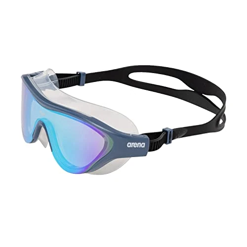 Offerta a tempo: ARENA The One Mask Mirror Occhialini Nuoto Anti-Appannamento Unisex Adulto, Maschera Piscina con Grandi Lenti, Protezione UV, Ponte Nasale Autoregolante, Guarnizioni Orbit-Proof - 46% da 37.00 € a 19.99 €