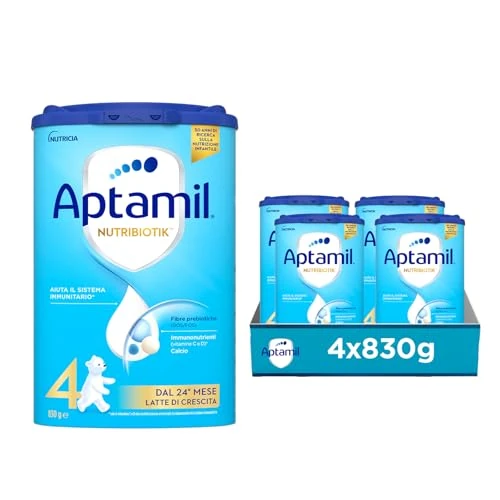 Offerta a tempo: APTAMIL Nutribiotik 4 - Latte di Crescita in Polvere per Bambini dai 24 mesi — 17% da 39,60 € a 32,99 €