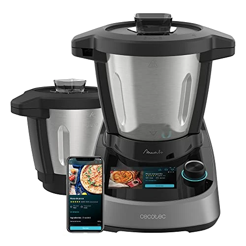 Oferta limitada: Cecotec Robot de Cocina Multifunción Mambo Touch con Jarra Habana Easy. 1600 W, 37 Funciones, Jarra Habana de Acero Inox de 3,3 Litros con Revestimiento Cerámico de elevada Antiadherencia de 359.90 EUR a 343.80 EUR (ahorro 4%)
