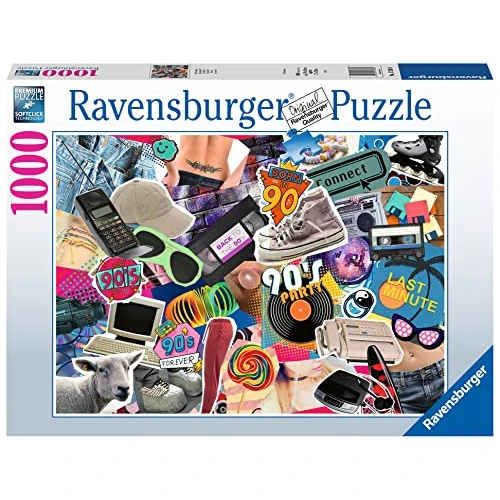 Offre limitee: Ravensburger Puzzle des années 90 de 1000 pièces pour Adultes et Enfants – Rétro Nostalgie années 1990 de 17.10 EUR a 16.56 EUR (economie 3%)