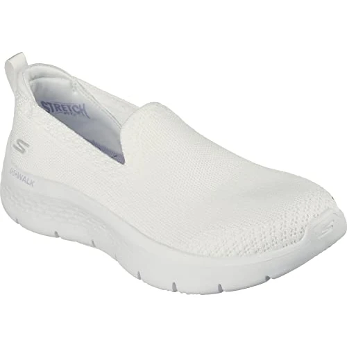 Skechers - GO Walk Flex Bright Summer, Zapatillas, White Textile/Trim,