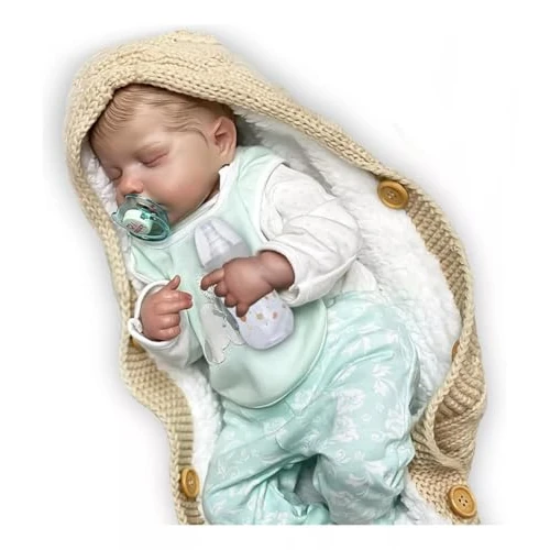 Limited offer: Reborn Baby Doll Silicone Soft Vinyl 20 Inch 50 Cm Magnetic Mouth Lovely Realistic Cute Cuddly Soft Body from 49.99 EUR to 39.99 EUR (save 20%)