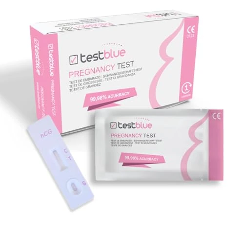 Zeitlich begrenztes Angebot: TestBlue Schwangerschaftstest Kassette – 1 hCG Test mit Hoher Empfindlichkeit | Frühtest mit Schnellem und Zuverlässigem Ergebnis | Einfach Abzulesen von 3.99 € auf 3.99 € (0.00% Rabatt)