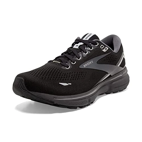 Brooks Women's Ghost 15 GTX Sneaker, Black/Blackened Pearl/Alloy, 5 UK
