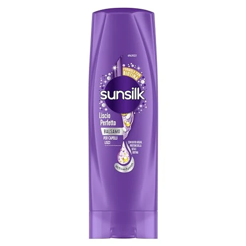 Sunsilk, Perfecte, gladde balsem, conditioner voor langdurig glad en zijdeachtig haar, Active Fusion formule met arganolie, zijdeproteïne en biotine voor zichtbaar gezond haar, 200 ml