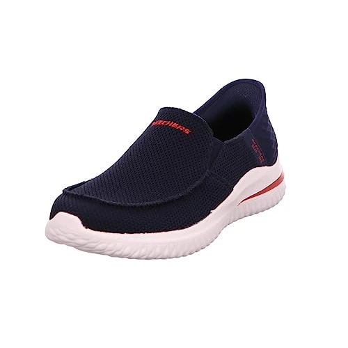 Skechers Mocassins Delson 3.0 Chadwick pour Homme, Bleu Marine, 44 EU