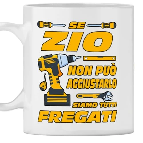 Mug céramique Oncle Idée anniversaire si oncle ne peut le réparer personne ne peut le faire. Cadeau oncle Noël