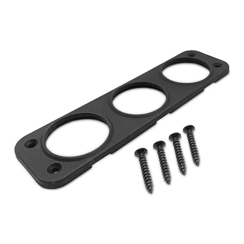 Offgridtec Cadre de montage avant pour 3 prises avec vis