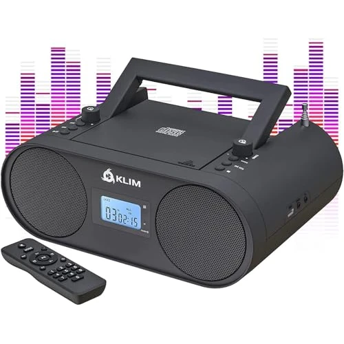 Tijdelijke aanbieding: KLIM Boombox B4 met CD-speler + AM/FM, MP3, Bluetooth, AUX, USB, draadloze modus en oplaadbare batterij + afstandsbediening, autoslaap, digitale EQ van 68.97 EUR naar 68.97 EUR (korting 0%)