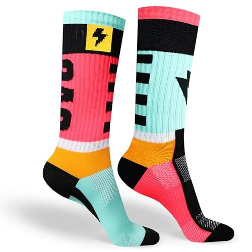 Offerta a tempo: Calze Sportive per uomo e donna - Calzini Lunghi Sportivi ideali per Running, Trekking, Corsa, Tennis, Padel, Ciclismo e sport in generale - Inshock Barcelona - 0.00% da 11.83 € a 11.83 €