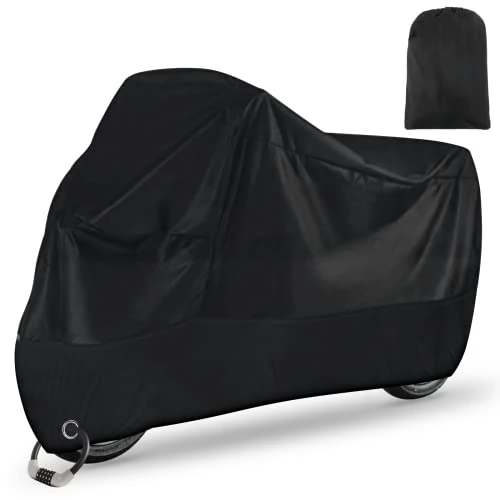 Offerta a tempo: Carehabi Telo Coprimoto Impermeabile Telo moto XXL 210D Coprimoto Impermeabile per Esterno Universale per Scooter Motorino Ciclomotori Motocicletta Stradale Motocross (245x105x125cm） - 16% da 20.99 € a 17.54 €
