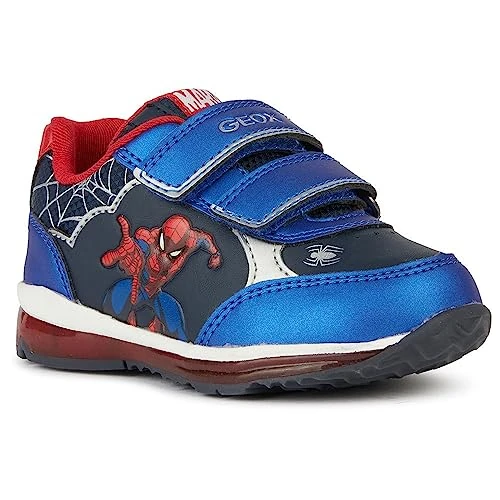 Geox Boys' B Todo Boy Trainers, Navy red, 4.5 UK