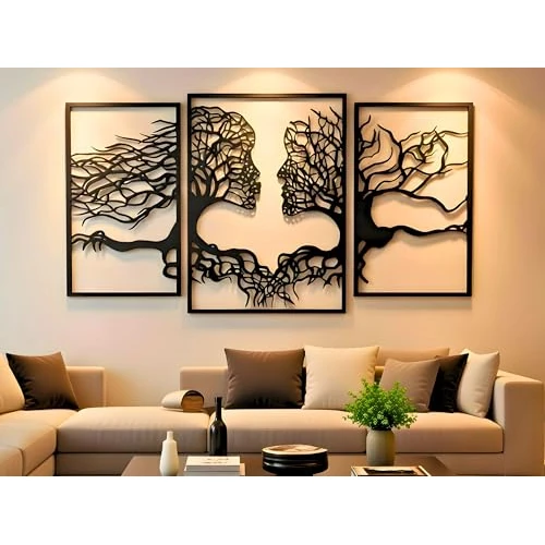 Offerta a tempo: VAILLA Albero della Vita da Parete Quadri Moderni – Legno 3D Soggiorno Casa - 0.00% da 85.90 € a 85.90 €