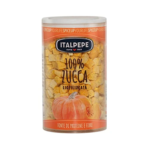 Offerta a tempo: Italpepe, Zucca Liofilizzata, Fonte di Fibre e Proteine, Ideale da Utilizzare per la Preparazione di Pasta, Risotti, Zuppe e Secondi, Senza Aromi e Conservanti - 0.00% da 3.59 € a 3.59 €