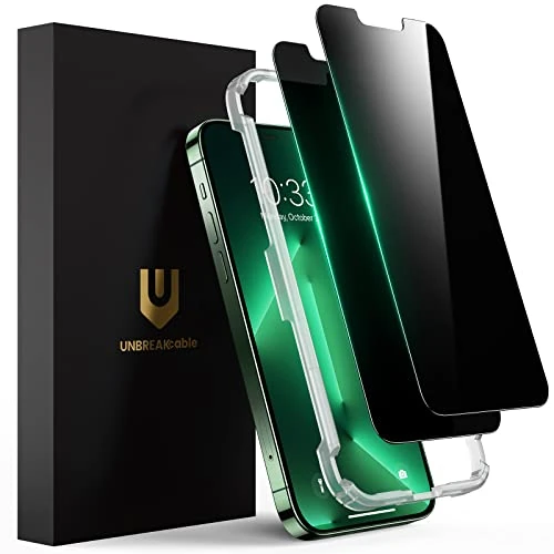 Oferta limitada: UNBREAKcable Protector Pantalla de Privacidad para iPhone 13 Pro MAX (6.7"), Anti Spy Cristal Templado para iPhone 13 Pro MAX, Antiarañazos, Antihuellas, Sin Burbujas, Dureza 9H, 0.33 mm - 2 Unidades de 11.89 EUR a 11.89 EUR (ahorro 0%)