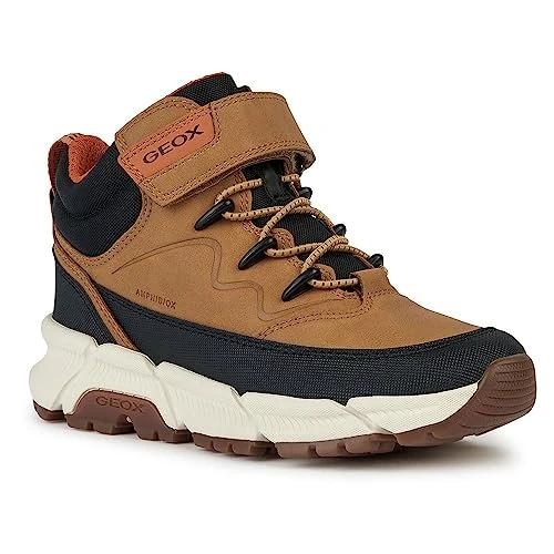 Limitiertes Angebot: Geox Junior Boy J FLEXYPER PLUS BOY ANKLE BOOTS DK YELLOW/BLACK 39_EU von 89.95 EUR auf 41.95 EUR (Spare 53%)