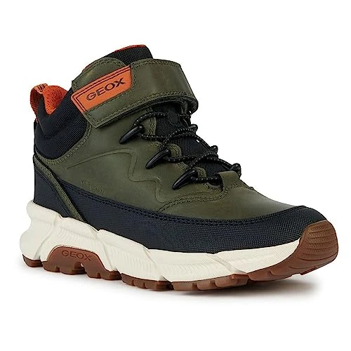 Limited offer: Geox Boy's Flexyper Plus 1 (Little Kid/Big Kid) Military/Orange 38 (US 5.5 Big Kid) M from 75.99 EUR to 59.49 EUR (save 22%)