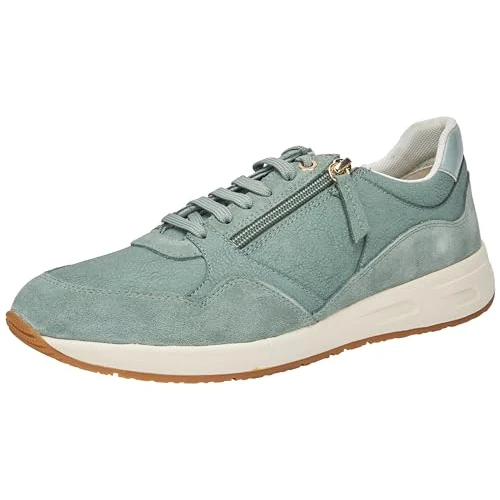 Geox Women's D Bulmya B Sneaker, Lt Green, 8 UK