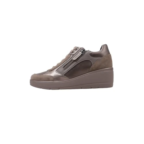Offerta a tempo: Geox D Ilde C, Scarpe da Ginnastica, Tortora Scuro, 41 EU - 51% da 119.90 € a 58.77 €