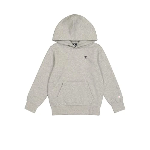 Champion Legacy Basics B-Ultralight Powerblend Polaire à Capuche Enfants et Adolescents, Gris chiné Clair, 11-12 Ans