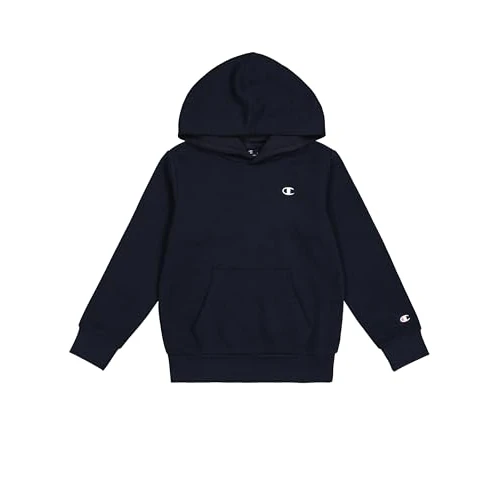 Champion Legacy Basics B-Ultralight Powerblend Fleece Sudadera con Capucha, Azul Marino, 15-16 Años para Niños