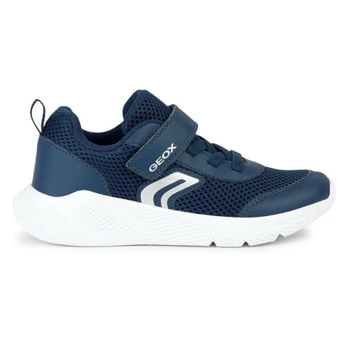 Geox Garçon J Sprintye Boy Basket, Navy, 34 EU