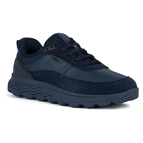 Geox U Spherica E Sneakers voor heren, Donkerblauw, 42 EU