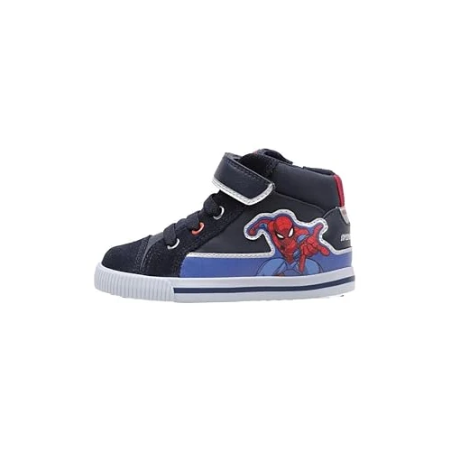 Geox Chłopcy, Kilwi Sneaker - maluch, Granatowy/królewski, 7-7.5 Toddler