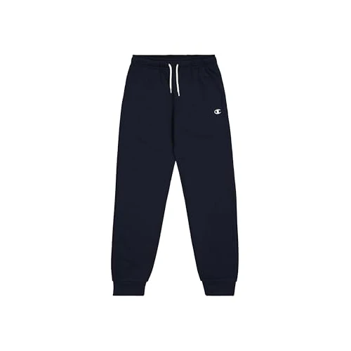 Champion Legacy Legacy Basics B - Ultralight Powerblend Fleece Rib Cuff Pantaloni da Tuta, Blu Marino, 7-8 Anni Bambino FW23