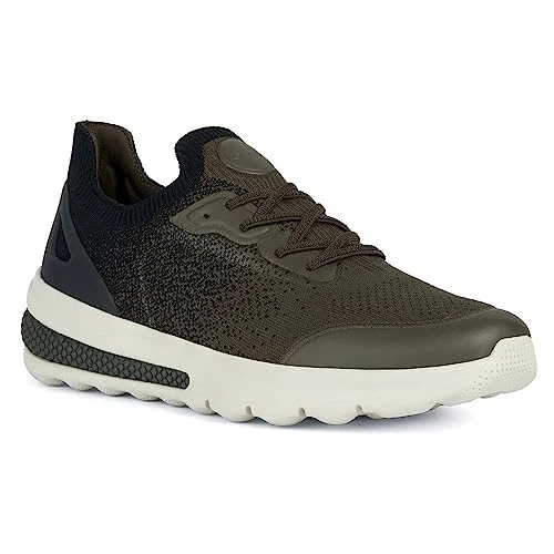 Geox U Spherica Actif A, Zapatillas, Hombre, Military Black, 44 EU