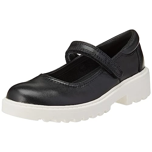 Limited-time offer: Geox J Casey Girl P BallerinasGirls, Black, White, 5.5 US from $128.00 to $110.20 (save 13.91%)