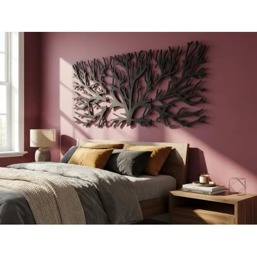 Zeitlich begrenztes Angebot: VAILLA Lebensbaum Wanddeko 3D aus Holz – Wohnzimmer, Büro, Flur von 82.90 € auf 82.90 € (0.00% Rabatt)