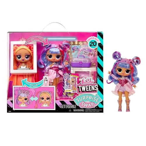 Limitiertes Angebot: L.O.L. Surprise Tweens Surprise Swap Series - Buns-2-Braids Bailey - Modepuppe mit mehr als 20 Überraschungen inklusive Styling-Kopf und fantastischer Mode und Accessoires - für Kinder ab 4 Jahren von 34.99 EUR auf 27.94 EUR (Spare 20%)