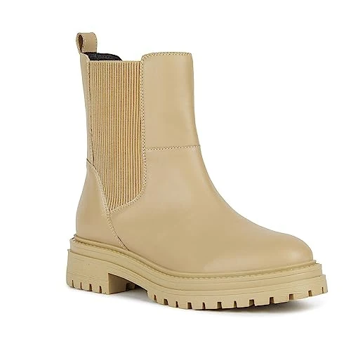 Offerta a tempo: Geox D Iridea D26HRD043, Stivali Donna, Lt Sand, 38 EU - 50% da 129.90 € a 64.44 €