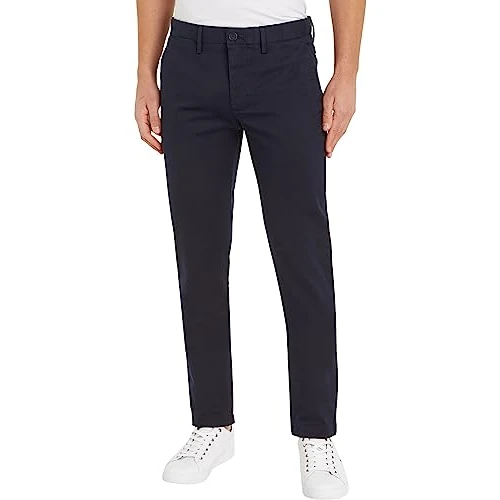 Tommy Hilfiger Herren Hose Core Bleecker 1985 Pima Cotton Chino, Blau (Desert Sky), 38W/32L