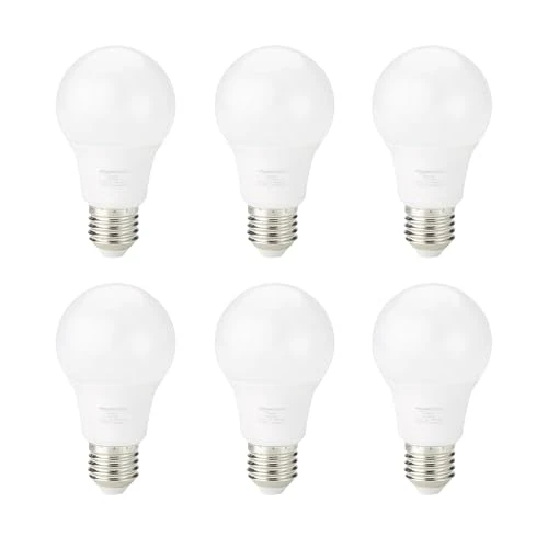 Limited-time offer: Amazon Basics LED E27 Edison Screw Bulb, 8W (equivalent to 60W) Warm White. Non-Dimmable (6-Pack) from 10.66 GBP to 8.87 GBP (save 17%)