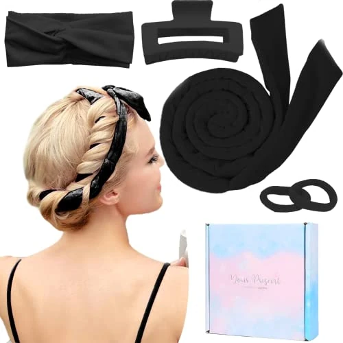 Oferta limitada: Rizador Sin Calor para Cabello Largo, Terciopelo, Con Clip y Cinta para Hacer Ondas y Diadema de pelo∕edi de 12.98 € a 12.98 € (ahorro 0.00%)