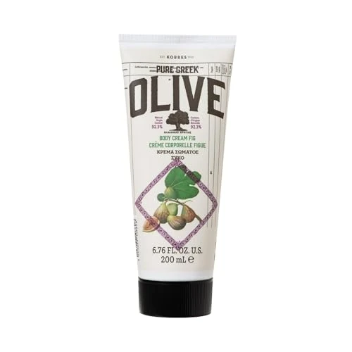 Offerta a tempo: KORRES OLIVE FIG Latte corpo idratante per una pelle morbida, con olio extravergine di oliva, al fresco profumo di fico, vegano, senza siliconi e parabeni, 200 ml - 47% da 19.90 € a 10.50 €