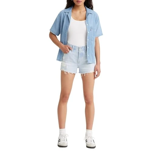 Limited-time offer: Levi's Women's 501 Original Denim Shorts, Promise Me, 25W from 48.79 £ to 48.79 £ (save 0.00%)