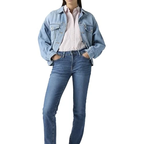 Levi's Women's 712 Slim Fit Jeans, Blue Wave Mid, 31W / 30L