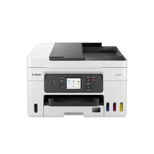 Canon MAXIFY GX4050 – Impresora Multifunción MegaTank a Color, Copiadora, Escáner, Fax A4 | Hogar, Oficina | Wi-Fi, Ethernet, USB | Inyección de Tinta