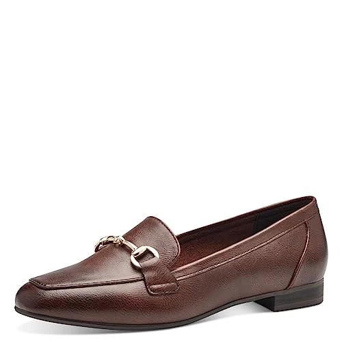 Oferta limitada: Marco Tozzi Mocasines para Mujer sin tacón en Piel sintética Elegante, marrón, 39 EU de 52.44 € a 52.44 € (ahorro 0.00%)