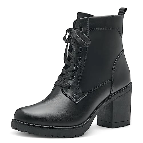 Offerta a tempo: MARCO TOZZI stivaletti da donna in similpelle con tacco e allacciatura color nero (black) 37 EU - 18% da 59.95 € a 49.18 €