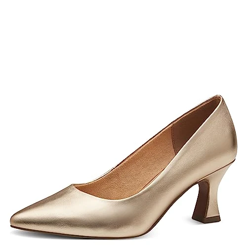Offerta a tempo: MARCO TOZZI scarpe da donna vegane con tacco e design a punta color oro (gold) — 16% da 49,95 € a 42,19 €
