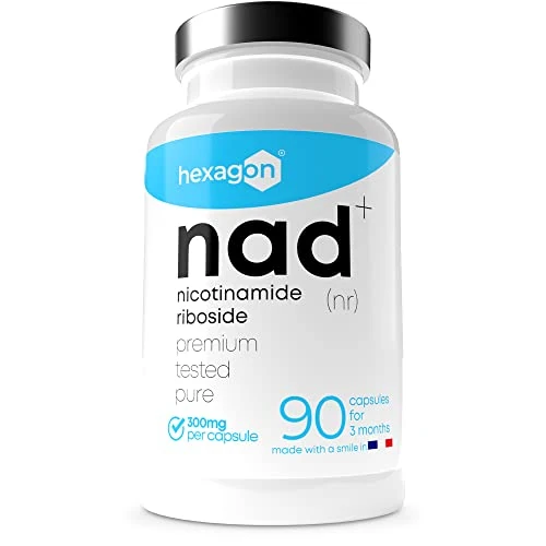 Limited-time offer: NAD+ Nicotinamide Riboside Chloride 300mg - 3-Month Supply - NAD Booster - Third-Party Tested - Made in France - Pure & Premium - 90 Vegan Capsules - NAD Supplements - Hexagon from 64.90 GBP to 64.90 GBP (save 0%)
