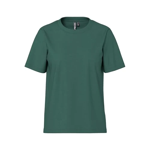 Bestseller A/S Women's Pcria Ss Solid Tee Noos Bc T-Shirt, Trekking Green, XS